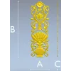 Рельефная декоративная панель "Вазон Ренессанс" - STL для ЧПУ