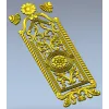 Ornate Rosette Door Panel STL for CNC