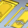 STL модель дверной филёнки с розеткой - 3D модель stl для ЧПУ