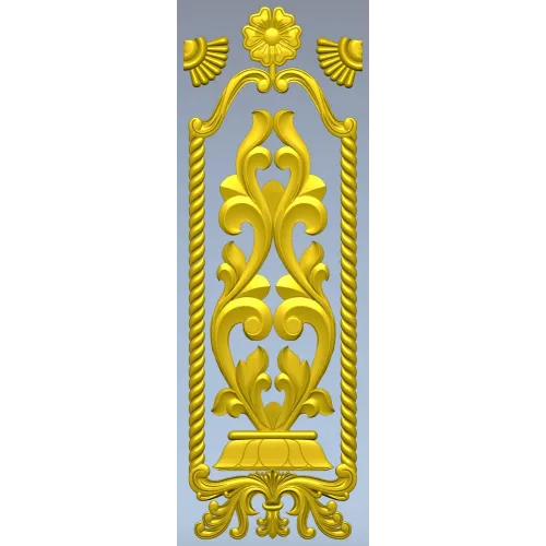 Релефная накладка "Розанна" - stl модель для ЧПУ