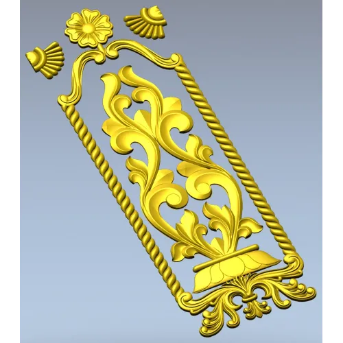 Релефная накладка "Розанна" - stl модель для ЧПУ