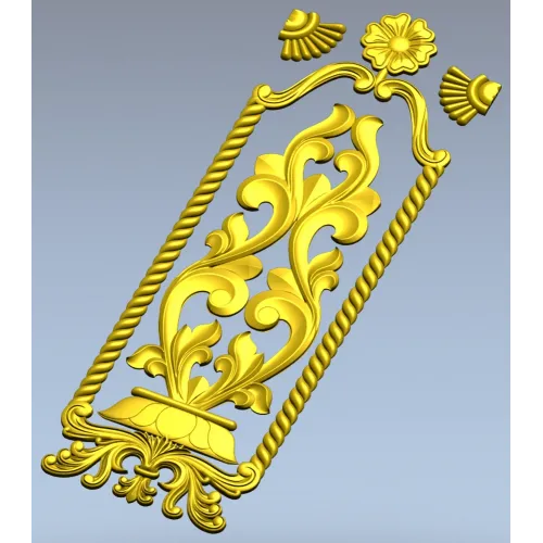 Релефная накладка "Розанна" - stl модель для ЧПУ