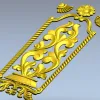 Релефная накладка "Розанна" - stl модель для ЧПУ