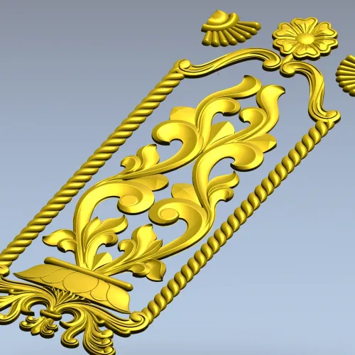 Релефная накладка "Розанна" - stl модель для ЧПУ