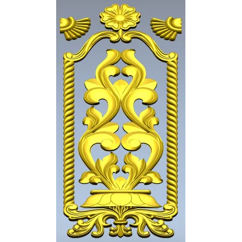 Релефная накладка "Розанна" - stl модель для ЧПУ