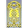 Вертикальная накладка "Парные павлины" - STL для ЧПУ