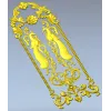 Twin Peacock Decorative Panel STL