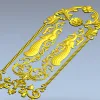 Twin Peacock Decorative Panel STL