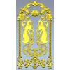 Twin Peacock Decorative Panel STL