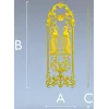 Twin Peacock Decorative Panel STL