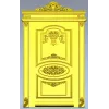 Классическая дверная панель в стиле барокко - STL модель для ЧПУ