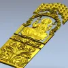 Рельефная дверная панель с Лакшми - 3D модель STL для ЧПУ