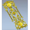 Ornate Floral Door Panel STL for CNC