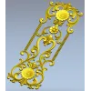 Ornate Floral Door Panel STL for CNC