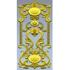 Ornate Floral Door Panel STL for CNC
