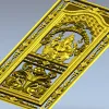 Декоративная дверная панель с изображением Ганеши - STL для ЧПУ