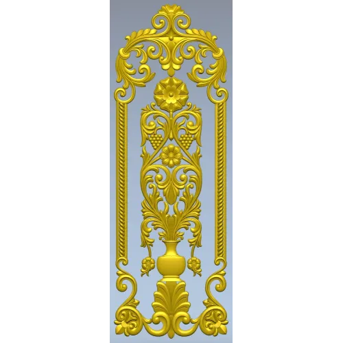 Regal Vase Vertical Panel - STL 3D model for CNC
