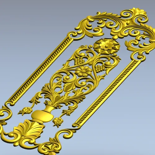 Regal Vase Vertical Panel - STL 3D model for CNC