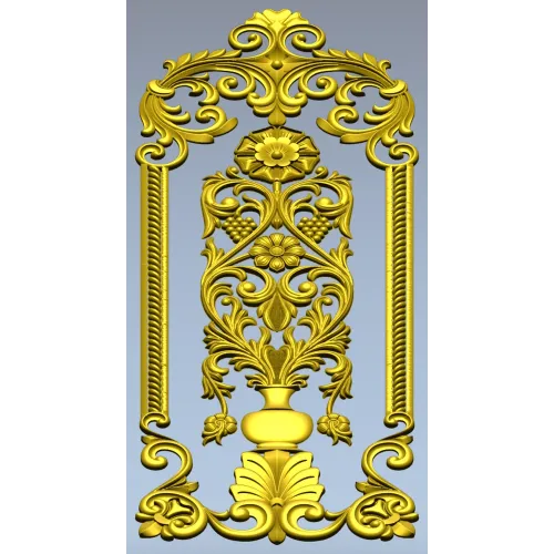 Regal Vase Vertical Panel - STL 3D model for CNC