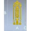 Regal Vase Vertical Panel - STL 3D model for CNC