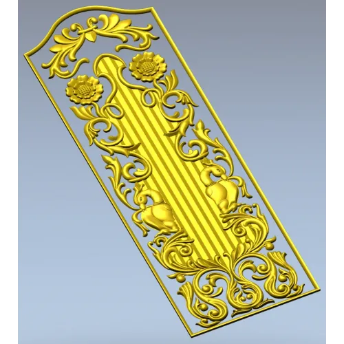 Резная дверная панель в классическом стиле - STL 3D модель для ЧПУ