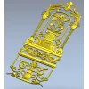 Арочная дверная панель "Вазон" - 3D модель STL для ЧПУ