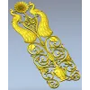 Павлиний картуш для фрезеровки - STL 3D модель