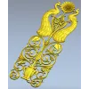 Павлиний картуш для фрезеровки - STL 3D модель