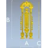 3D модель STL дверная накладка в классическом стиле для ЧПУ