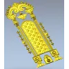Резная арочная дверная панель в барочном стиле - 3D модель STL для ЧПУ