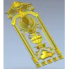 Резная дверная накладка в классическом стиле - stl модель для ЧПУ