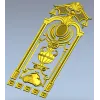 Резная дверная накладка в классическом стиле - stl модель для ЧПУ