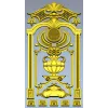 Резная дверная накладка в классическом стиле - stl модель для ЧПУ