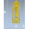 Резная дверная накладка в классическом стиле - stl модель для ЧПУ