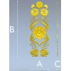 Вертикальный цветочный декор в формате STL для ЧПУ