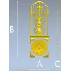 Декоративная арочная панель с вазой и розеткой - 3D модель STL для ЧПУ