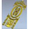 Декоративная дверная панель - овальный рельеф для ЧПУ (STL)