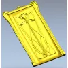Art Nouveau Lily Door Panel - STL 3D model for CNC
