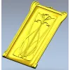 Art Nouveau Lily Door Panel - STL 3D model for CNC