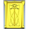 Art Nouveau Lily Door Panel - STL 3D model for CNC