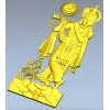 Кришна с флейтой - 3D модель в формате STL для ЧПУ