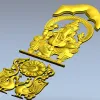Ganesha Relief Panel STL for CNC Router