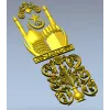 Minaret Relief Door Panel STL for CNC