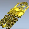 Minaret Relief Door Panel STL for CNC