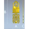 Minaret Relief Door Panel STL for CNC