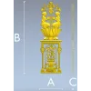 Декоративная рельефная панель "Лотос и нимфы" - STL для ЧПУ