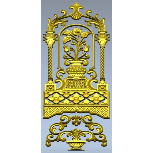 Florentine Arched Door Panel STL for CNC