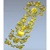 Вертикальная декоративная накладка "Вазон Элеганс" - 3D модель STL для ЧПУ