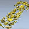 Вертикальная декоративная накладка "Вазон Элеганс" - 3D модель STL для ЧПУ