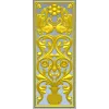 Вертикальная резная панель "Парные птицы" - STL для ЧПУ